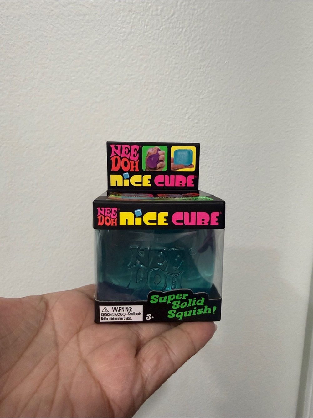 VIRAL Nee Doh  Super Solid Cube - BLUE